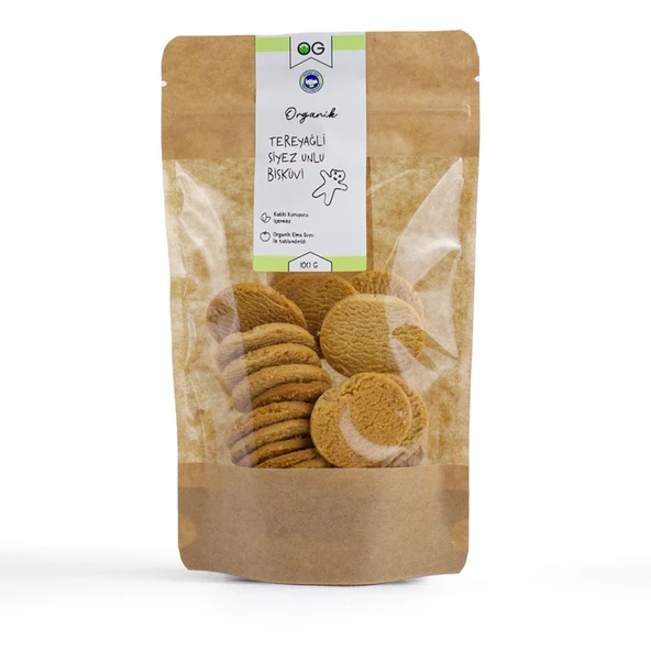 OG Natural Organik Tereyağlı Siyez Unlu Bisküvi 100 Gr