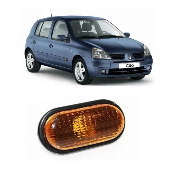 Renault Clio Yan Çamurluk Sİnyali 1990-2005 Ampülsüz