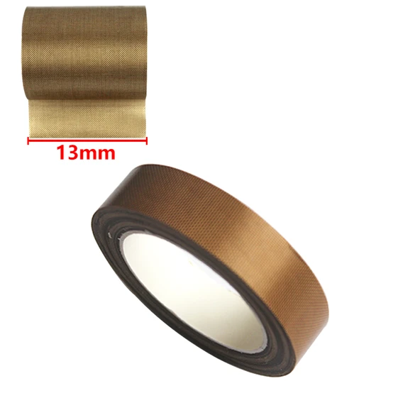 Yüksek Sıcaklık Dayanıklı Bant - 13mm Genişlikte Yapışkanlı Yüksek Sıcaklık Bezi