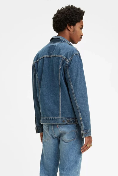 The Trucker Jacket Med Stonewash Indigo Erkek Trucker - 72334-0130 - 2