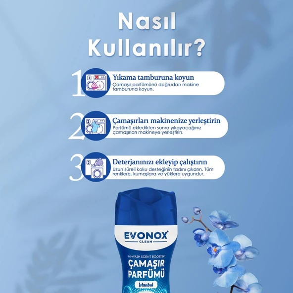Evonox Clean Granül Çamaşır Parfümü & Çamaşır Yumuşatıcı İstanbul 210 gr - 2