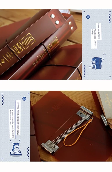 Yeniden Doldurulabilir Defter - Standart Boy - Depolama Klasörü - 8