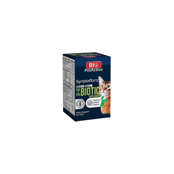 Bio Pet Active Kediler İçin Synbioflora Probiotik 60 Tablet 30 Gr