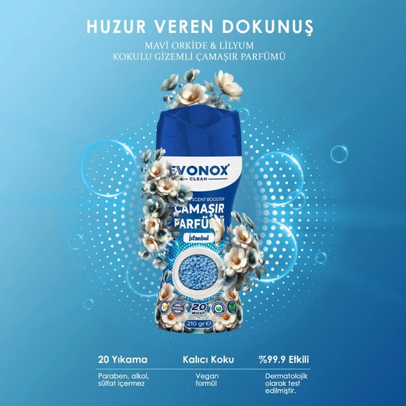 Evonox Clean Granül Çamaşır Parfümü & Çamaşır Yumuşatıcı İstanbul 210 gr - 4