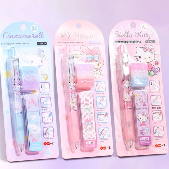 Yugui Dog + Melody + Hello Kitty Kalem Seti B Yedek - 0.5mm