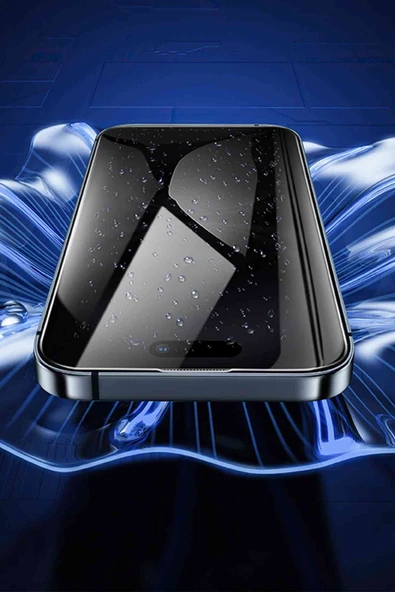 Hoco iPhone 15 Pro Max Uyumlu Bear Shield Hayalet Cam Ekran Koruyucu - Resim 8