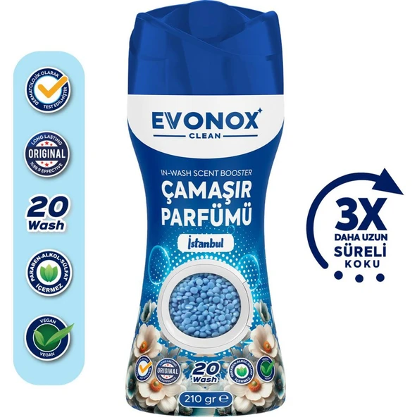 Evonox Clean Granül Çamaşır Parfümü & Çamaşır Yumuşatıcı İstanbul 210 gr