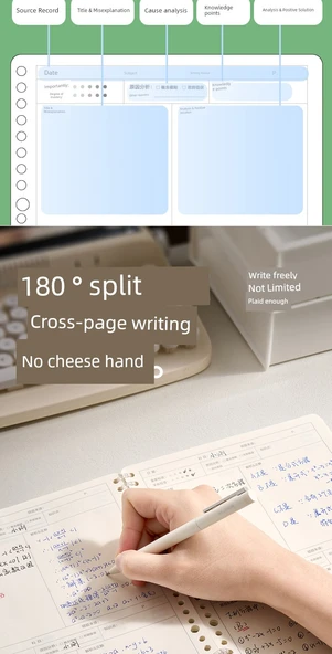 B5 Hata Düzeltme Defteri - Açık Mavi Hata Düzeltme Seti (480 Soru) - Resim 9