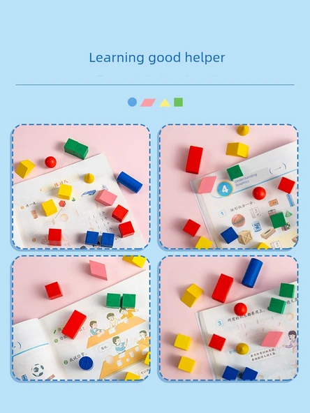 Geometrik Şekil İlkokul Matematik Öğretim Araçları - Plastik 5 Hızlı Sayıcı - 5