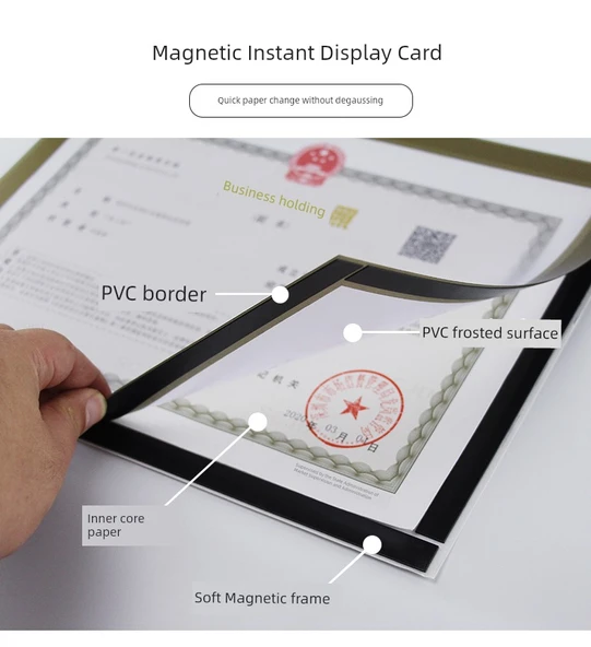 Manyetik Görüntüleme Etiketi A6 Gümüş - İki Paket - Resim 7