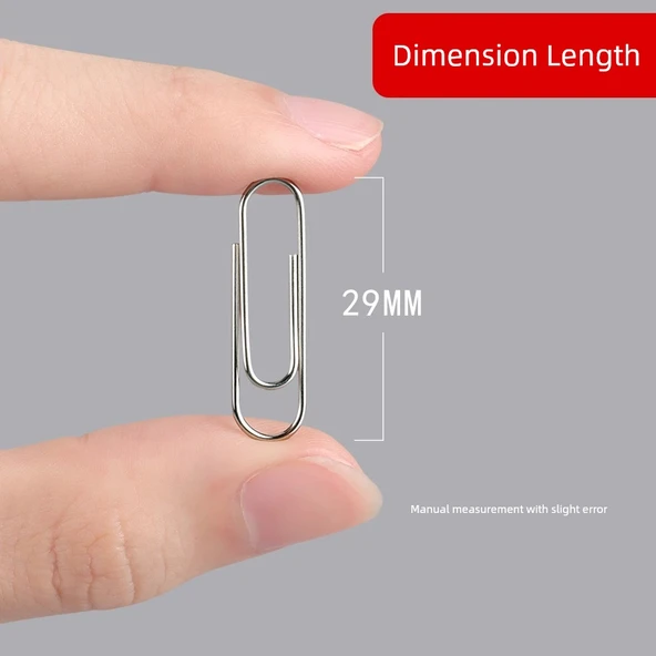 Metal Kağıt Klibi - Renkli/5 Fıçı, Toplam 800 Parça - 5