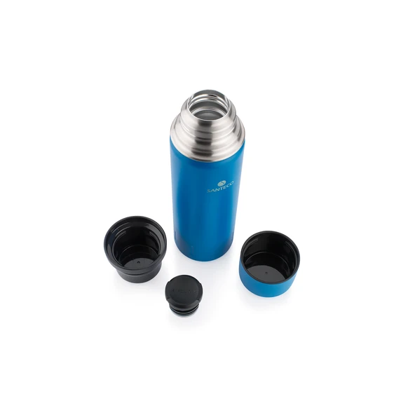 Santeco Kolima 2 Kapaklı Termos 1 L-Mavi - 3