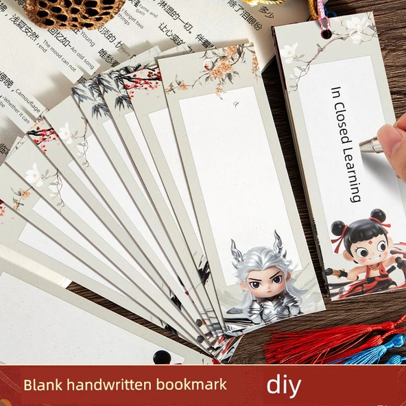 Çin Tarzı DIY Kağıt Ayraç - Boş Savaş Ayraç [NZ803] 10 Sayfa/Paket - 2