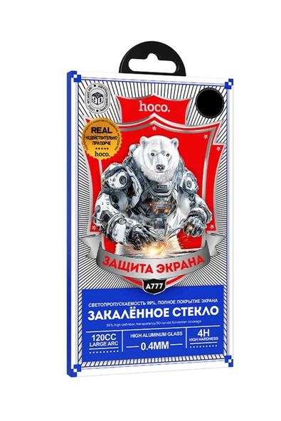 iPhone 15 Pro Max Uyumlu Hoco Bear Shield HD Cam Ekran Koruyucu - Resim 4