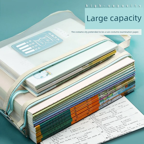 A4 Şeffaf File Çantası - 4 Süper Kalın İki Katmanlı - Geliştirilmiş Malzeme - Resim 2