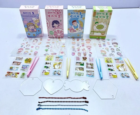 DIY Goo Chuck Kolye - 30 Kutulu Yapışkan Seti - 11