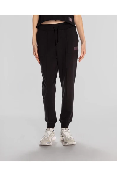 Authentic Jemima Pants Kadın Siyah Regular Fit Eşofman Altı