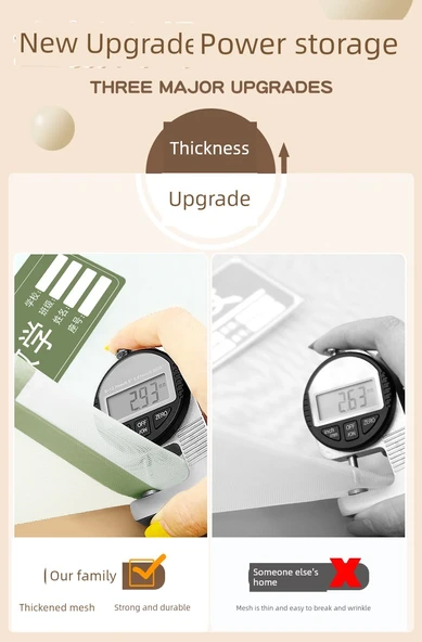 Ağ Mesh Çift Katmanlı Ders Kitabı Çantası - Dil + Sayı + İngilizce + Kapsamlı/4 - Resim 9