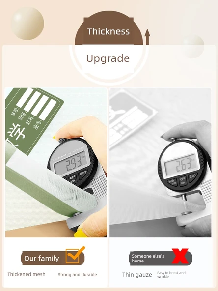 Ağ Mesh Çift Katmanlı Ders Kitabı Çantası - Dil + Sayı + İngilizce + Kapsamlı/4 - Resim 2