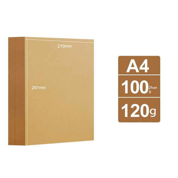 A4 100 Sayfa Açık Renk Kraft Karton 120g