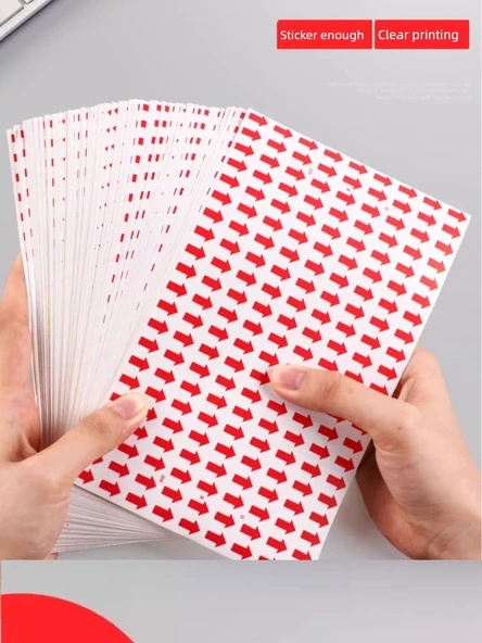 Ok Etiketi - Kırmızı - 9*13*10 - 10