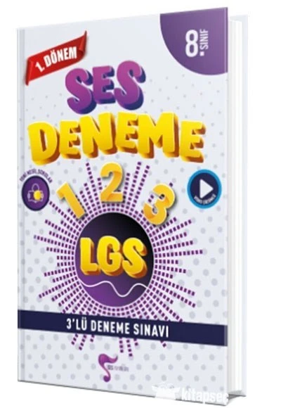 8. Sınıf LGS 1. Dönem 3 lü Deneme Sınavı Özel Baskı Ses Yayınları