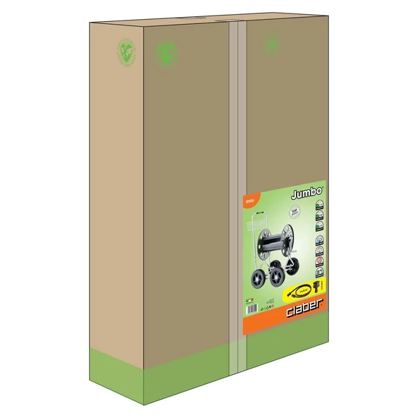 Claber 8900 Jumbo Tekerlekli Hortum Makarası - 2