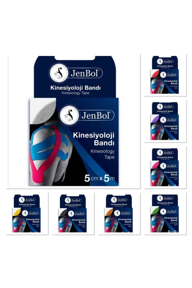 Jenbol Kinesiology Tape Ağrı Bandı 5 cm x 5 m - Beyaz - 3