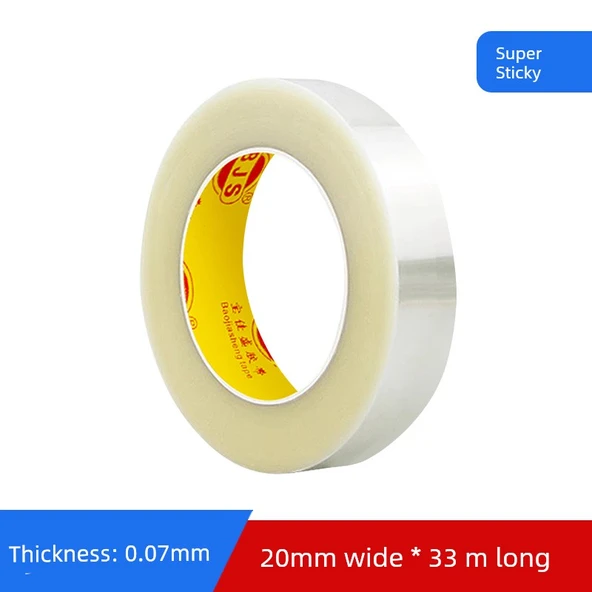 Süper Yapışkan Çift Taraflı Bant - 0.07mm - 20mm x 33m