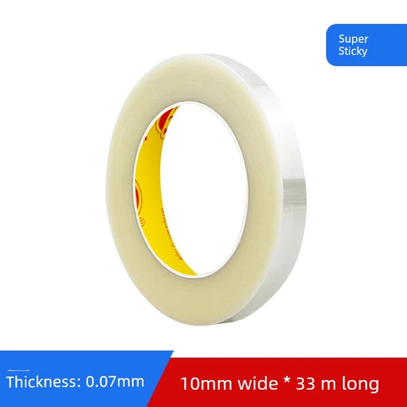 Süper Yapışkan Çift Taraflı Bant - 0.07mm - 10mm x 33m