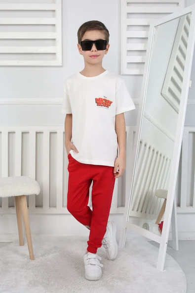 Basketbol L24 Baskılı T-Shirt-Eşofman Çocuk Takım 3-10 Yaş