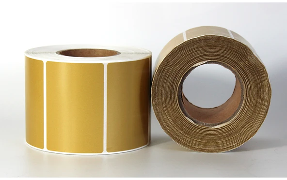 Kahverengi Üç Koruma Termal Hassas Yapışkan Etiket - 90x40mm - 500 Adet Yatay - 10