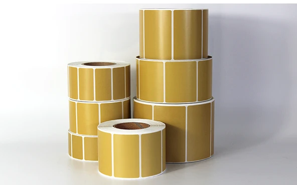 Kahverengi Üç Koruma Termal Hassas Yapışkan Etiket - 80x60mm - 800 Adet Yatay - 11