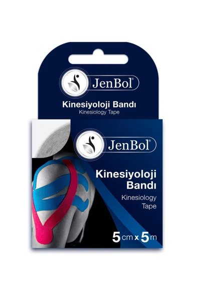 Jenbol Kinesiology Tape Ağrı Bandı 5 cm x 5 m - Beyaz - 2
