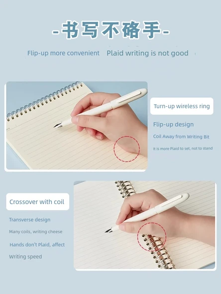 Minimalist Yükseltilebilir Yatay Çizgi Yapışmaz Defter - A4 (2 kopya kare) - Resim 6