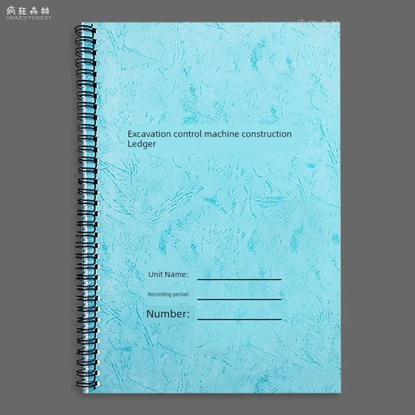 Ekskavatör İnşaat Masası Defteri - Bobin - 1 Defter