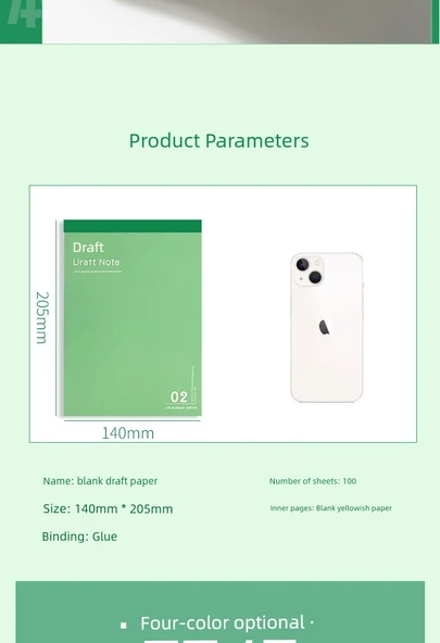 Ortaokul Öğrenci Günlüğü Kağıdı - Açık Yeşil Kalın 10 - 1000 Yaprak - Resim 8