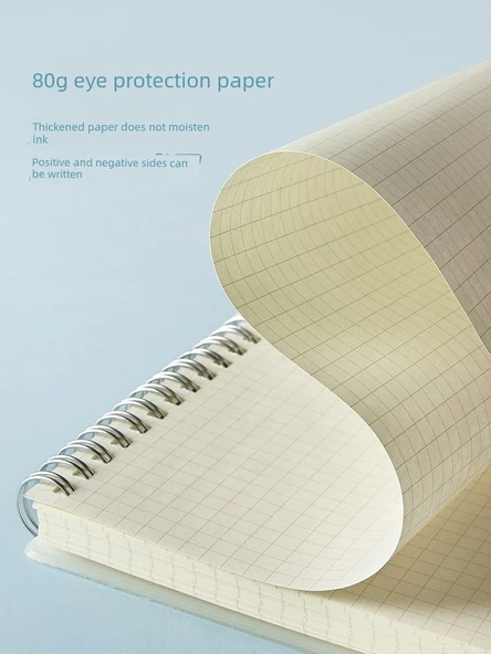 Minimalist Yükseltilebilir Yatay Çizgi Yapışmaz Defter - A5 (2 kopya kare) - 5