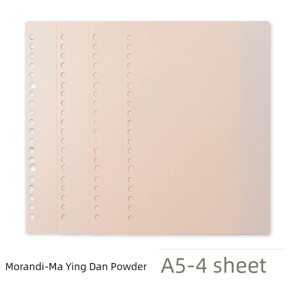 DIY Yumuşak Deri Çıkarılabilir Spiral Defter - A5 Kapağı 4-Ma Yingdan Pudra