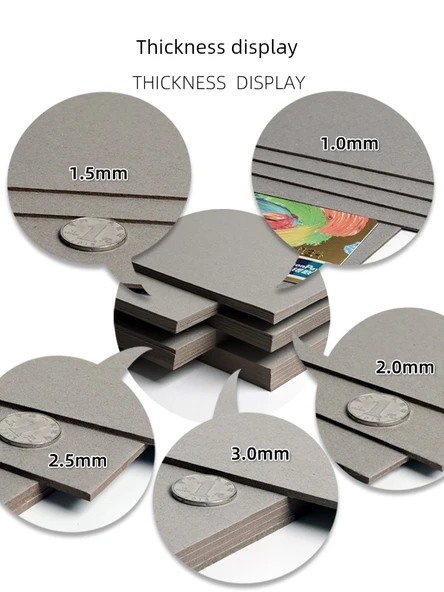 A4 İki Taraflı Gri Karton - 2.5mm Kalınlık - 10 Sayfa - 4