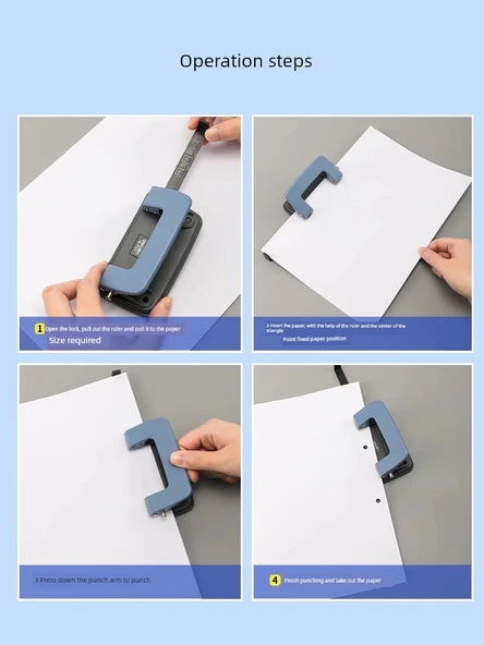 A4 Gevşek Yaprak Klasör - 10 Sayfa Delgeçli Tekli Klips - 1 Paket - 3
