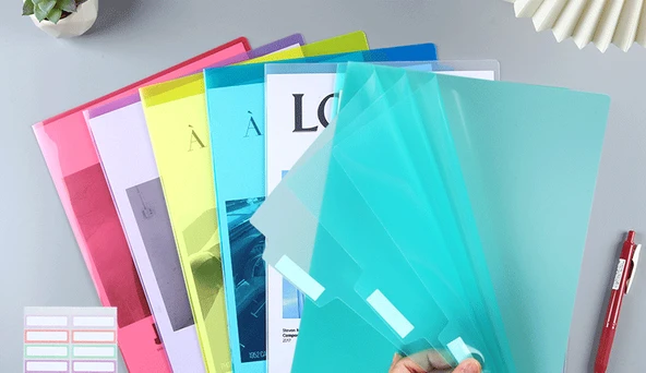 Dört Katmanlı Üç Hücreli L Klasör - 10 Karışık Renk - Resim 7