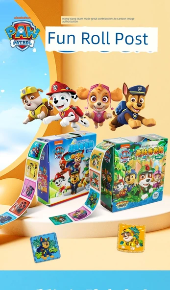 Paw Patrol Çocuklar Çıkartma Rulosu - Cesur Görev - 200 Adet - Resim 7