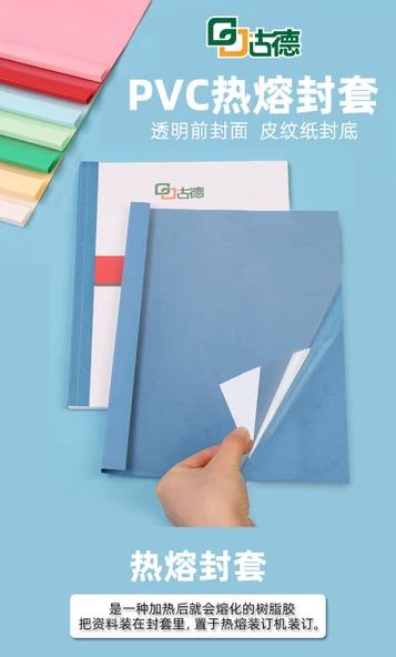 Sıcak Erime Kapaklı Kitap Bağlama Makinesi - Koyu Mavi 20mm-10 161-180 Sayfa - 9