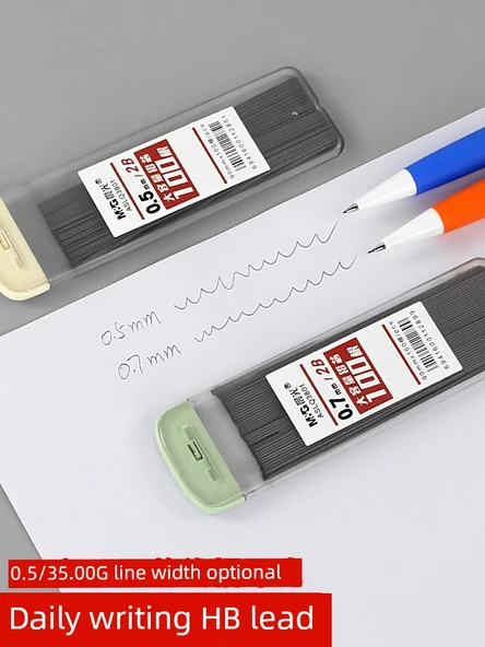 Mekanik Kalem Ucu Seti - 2B/0.5mm - 2 Kutuda 200 Uç - 2