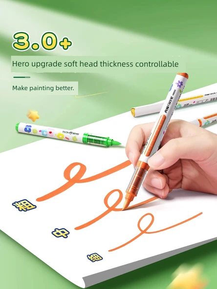 Akrilik Marker Kalem Seti - 36 Renk - 53 Parça Set - Akıllı Mürekkep Kontrolü - Resim 4
