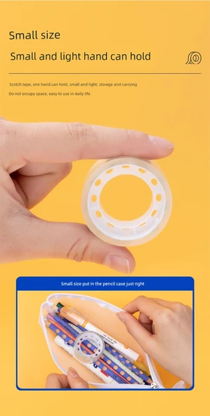 Şeffaf Kırtasiye Bandı - 18mm Genişlik 10m Uzunluk 6 Rulo - Resim 11