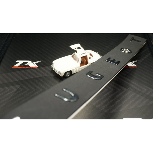 Peugeot Yeni Nesil Bagaj 3M 3D Krom ABS Uzun Logo Amblem - Resim 2