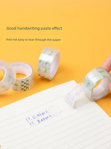 Şeffaf Kırtasiye Bandı - 18mm Genişlik 10m Uzunluk 6 Rulo - Resim 5