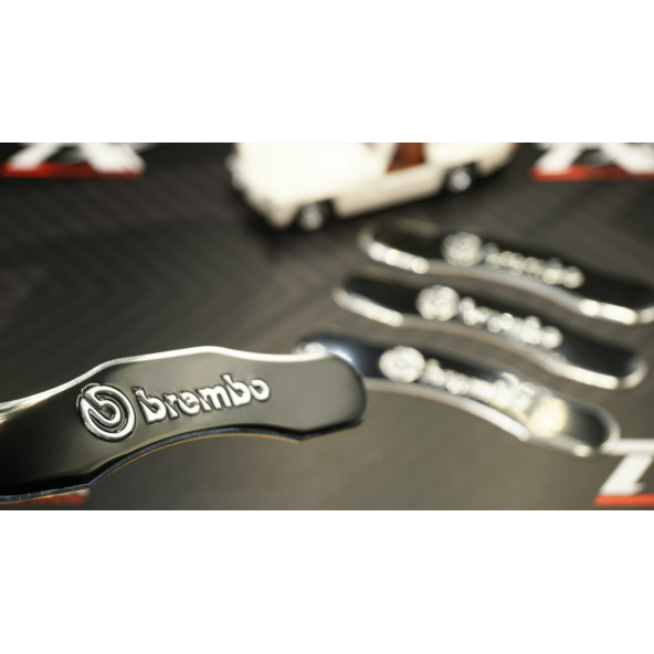 Brembo Logo Kaliper Üstü 3M 3D Metal Logo Arma Amblem Seti